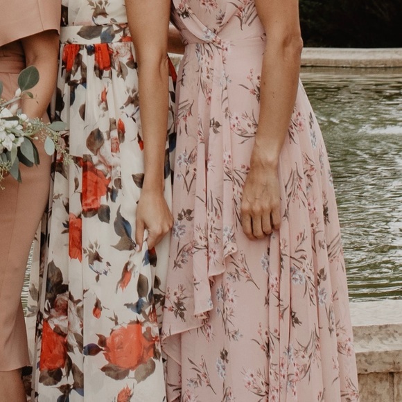 Lulus blush pink floral dress - Picture 9 of 10